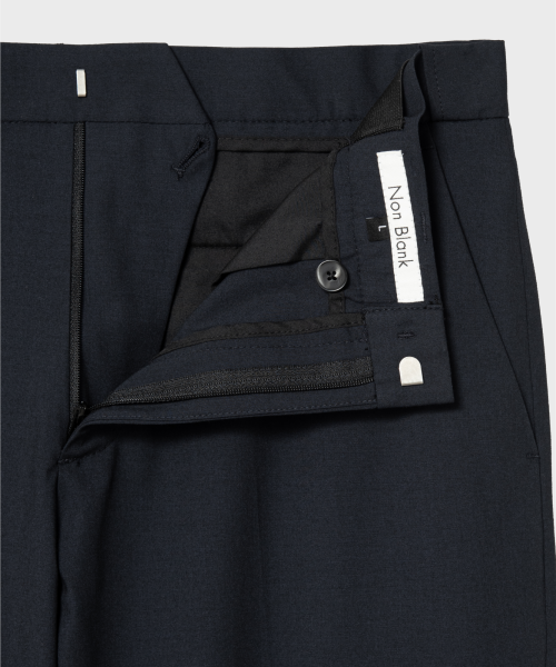 CARREMAN полуширокие слаксы — Navy