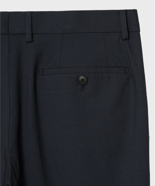 CARREMAN полуширокие слаксы — Navy