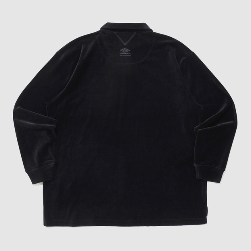 Велюровое поло UMB X White Mountaineering Black (UP311CTL89)