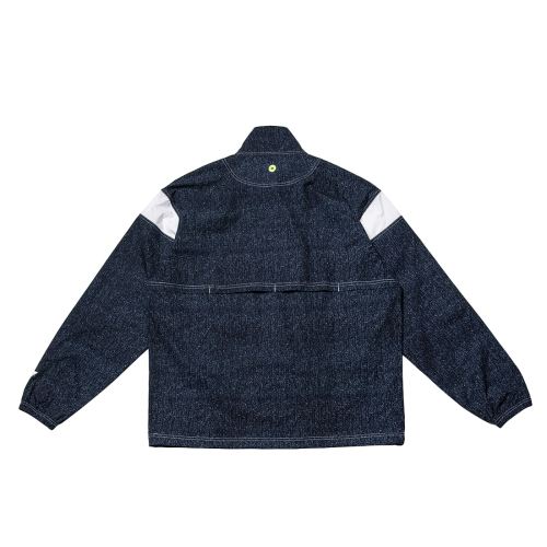 245JJ005U Денимный унисекс анорак с контрастными вставками Armhole Ov-Fit