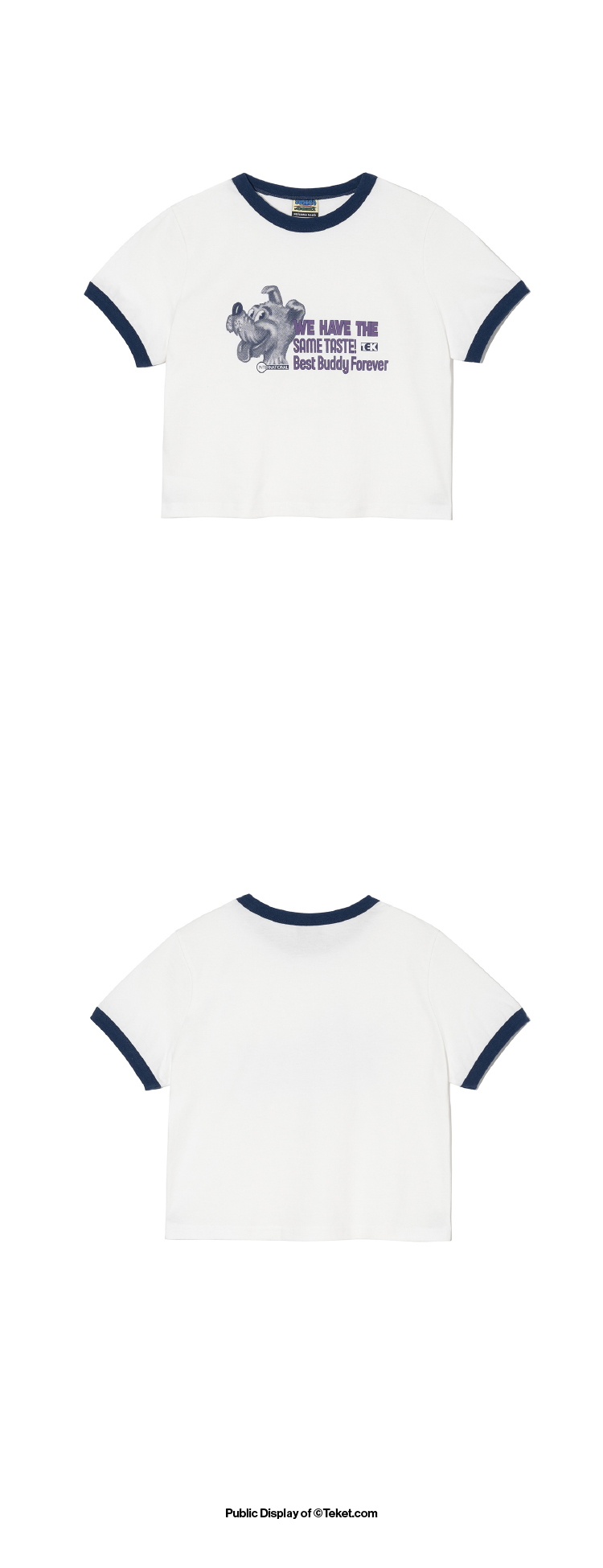 【TEKET】BBF RINGER TEE (CREAM) Custom Jersey Heather Ringer Tee - 3055 - CapsToYou