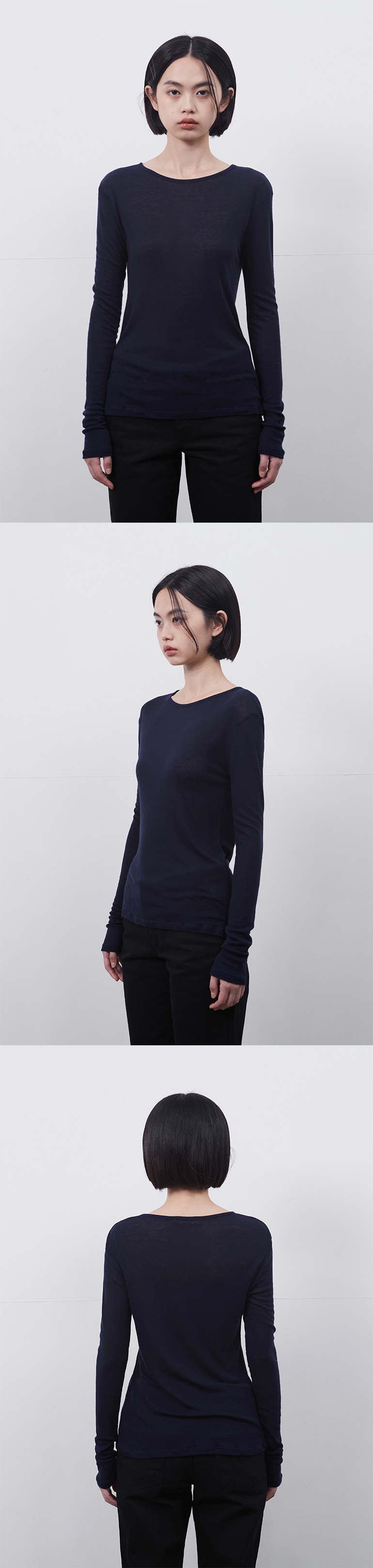 ◇OHESHIO◇ BASIC LONG TSHIRT NAVY MUSINSA | OHESHIO BASIC LONG T-SHIRT, NAVY