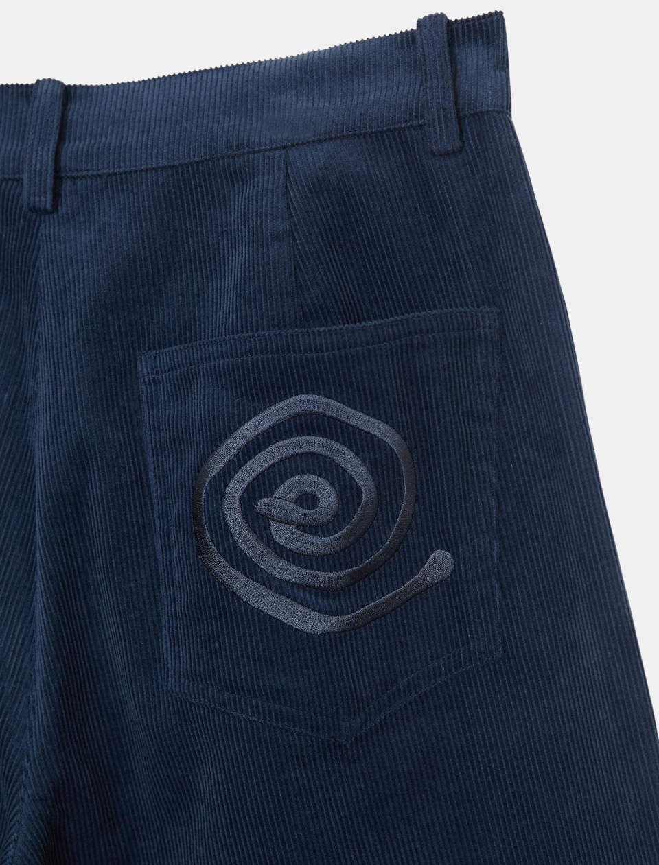 MUSINSA公式 | ENZO BLUES Corduroy Wide Pants (Deep Blue)