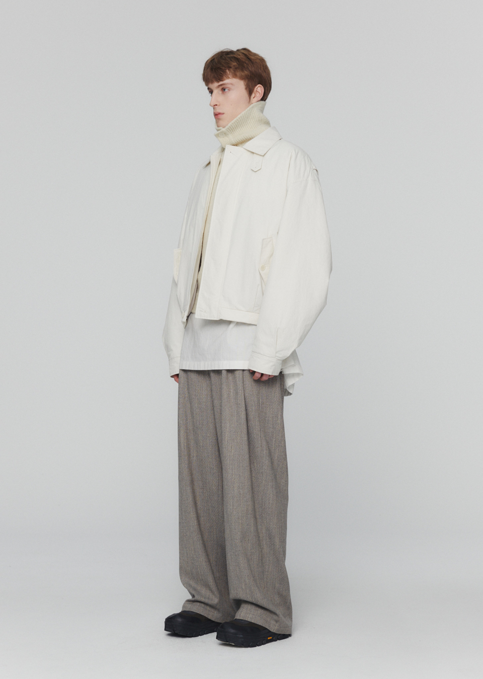 아모멘토(AMOMENTO) PADDED COTTON NYLON JUMPER (2COLORS) - 사이즈