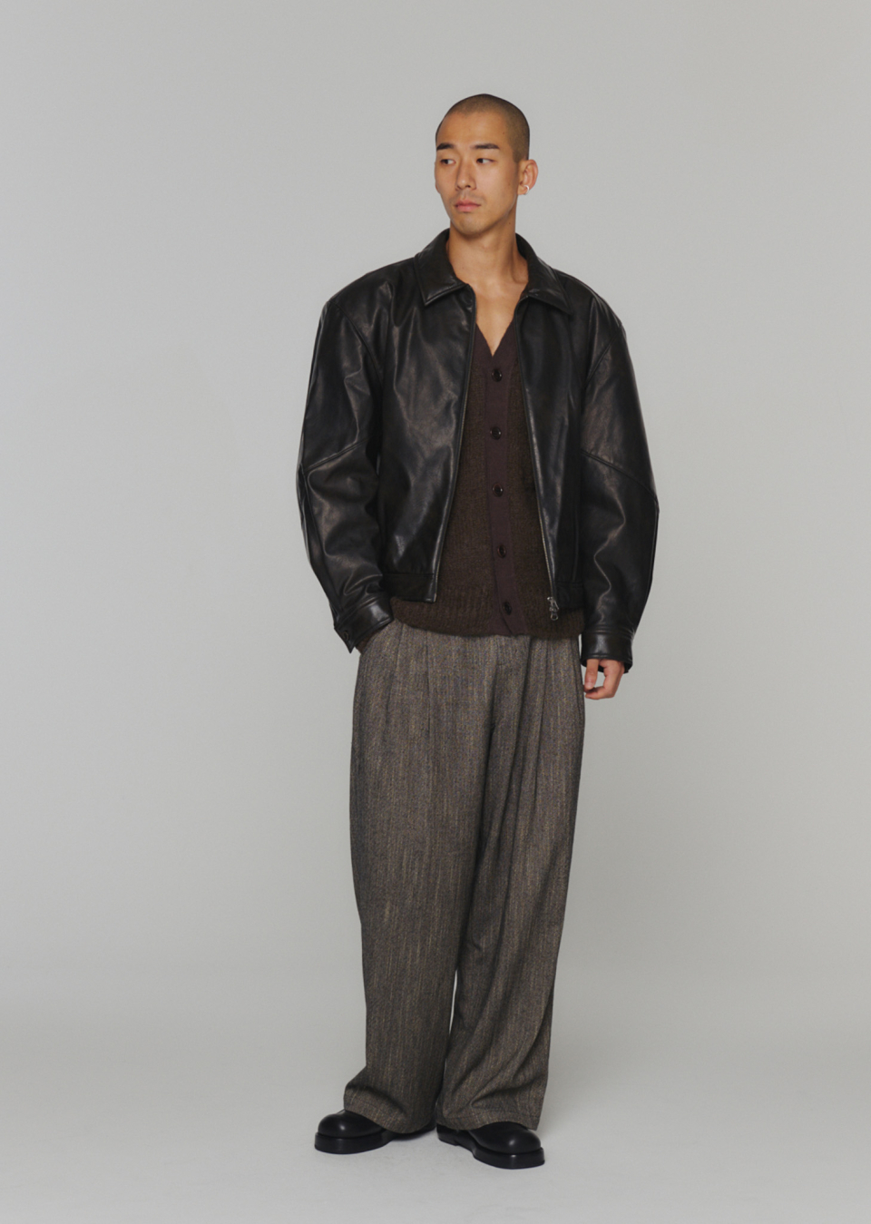 AMOMENTOアモーメント ブルゾン VEGAN LEATHER AMOMENTOアモーメント ブルゾン VEGAN LEATHER