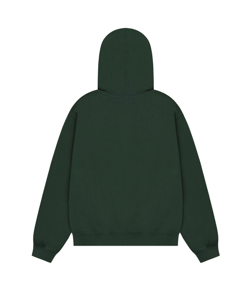 SPRAYED ODOLLY HOODIE ZIP UP- FOREST