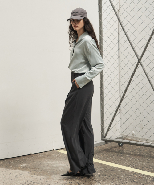 Essential широкий slacks Charcoal