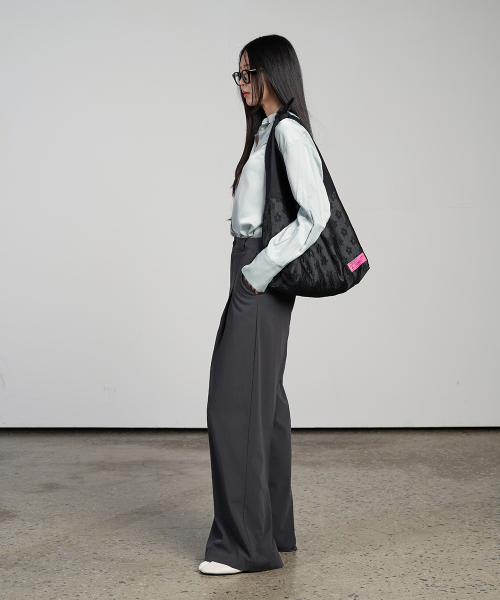 Essential широкий slacks Charcoal