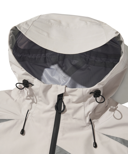 3LAYER NUT HOOD SHELL куртка_WHITE_WOL094