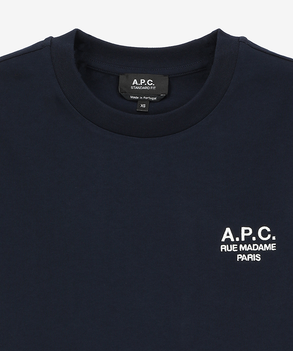 MUSINSA | A.P.C. Lou Madame Regular Fit Short Sleeve T-Shirt