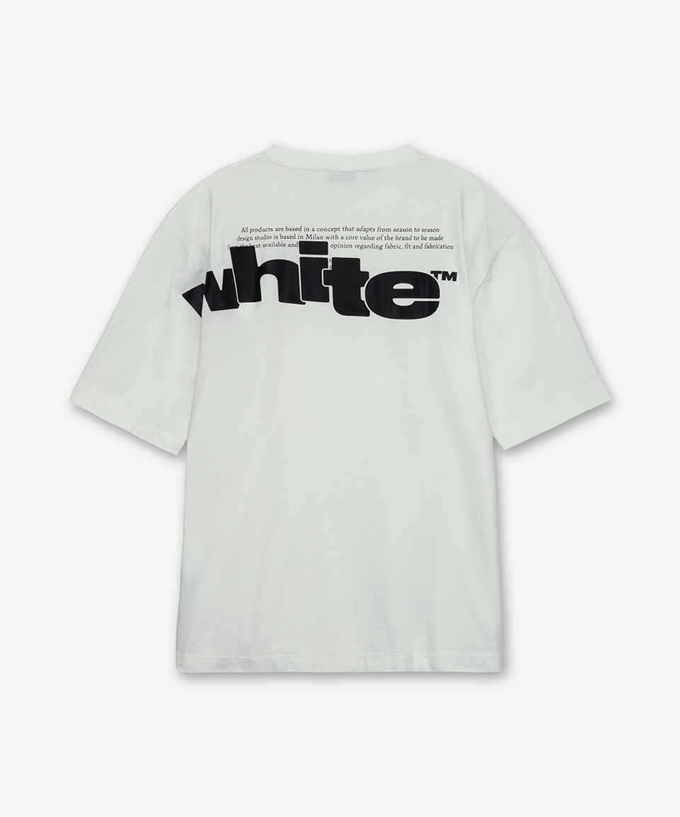 ☆OFF-WHITE☆Front and back half logo skate Tシャツ MUSINSA | Off White Front and back half logo skate short