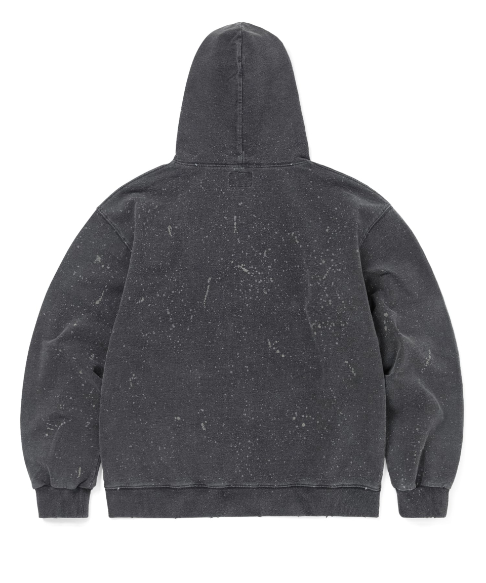 MUSINSA公式 | thisisneverthat® Indigo Dyed Zip Up Hoodie Black