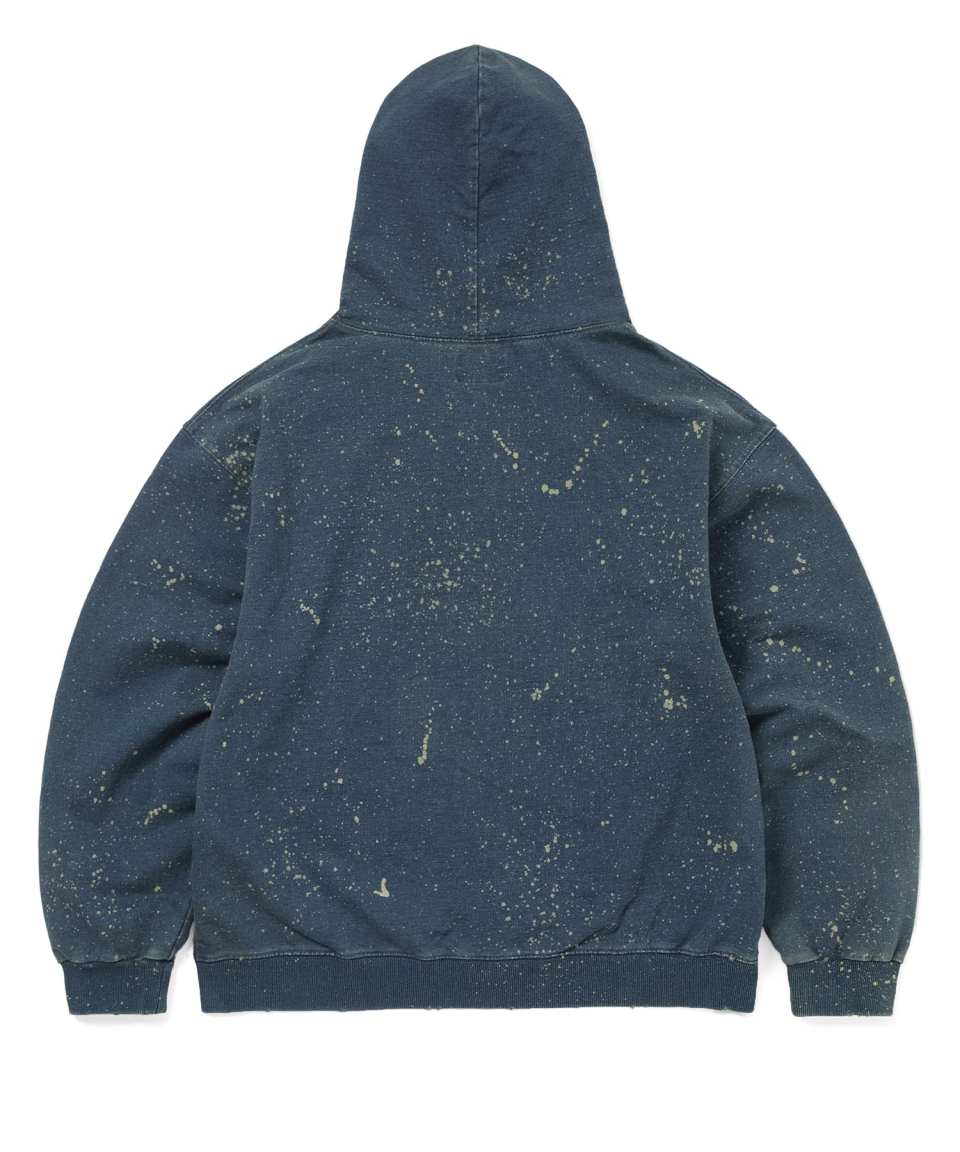 【SATIIIZ】Carvel Pigment Printed Sweatshirt Senard USA Pigment Hoodie - satiiiz