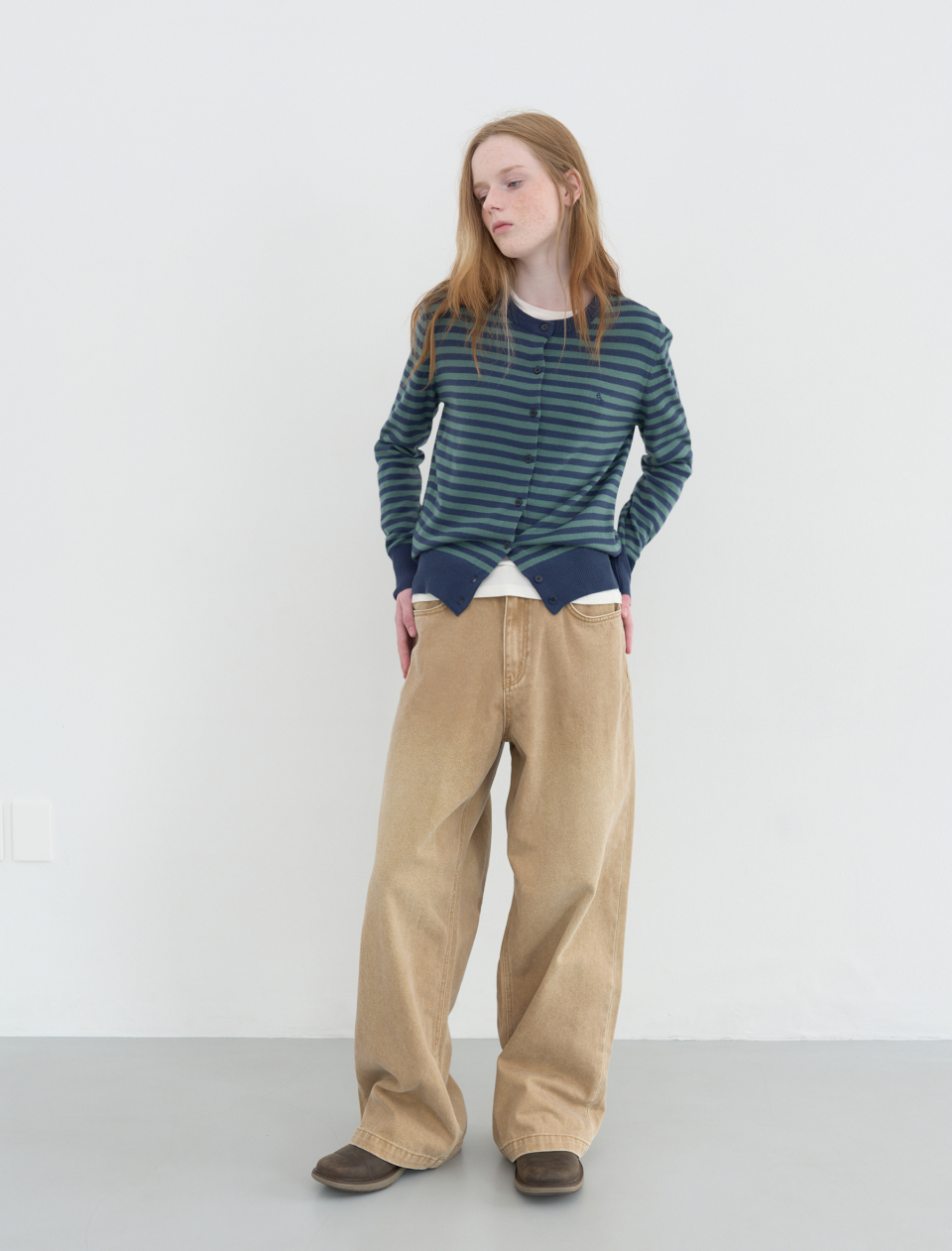 ◇ENZO BLUES◇ Vintage Wide Denim Pants Beige MUSINSA | ENZO BLUES Vintage Wide Denim Pants (Beige)