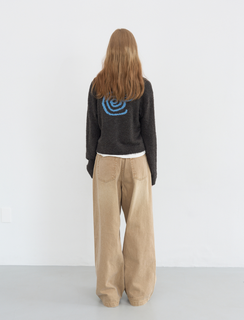 MUSINSA | ENZO BLUES Vintage Wide Denim Pants (Beige)