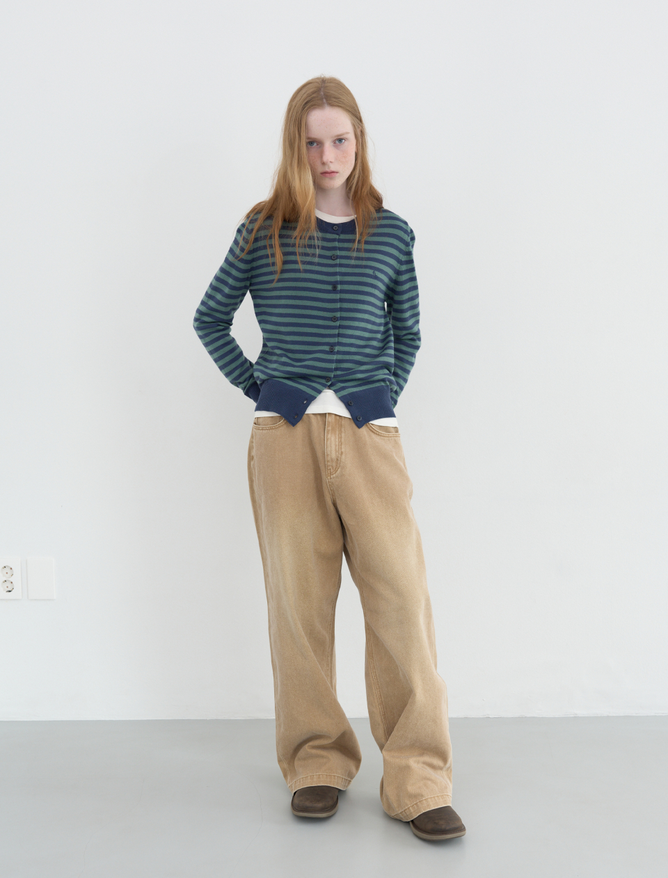 ◇ENZO BLUES◇ Vintage Wide Denim Pants Beige MUSINSA | ENZO BLUES Vintage Wide Denim Pants (Beige)