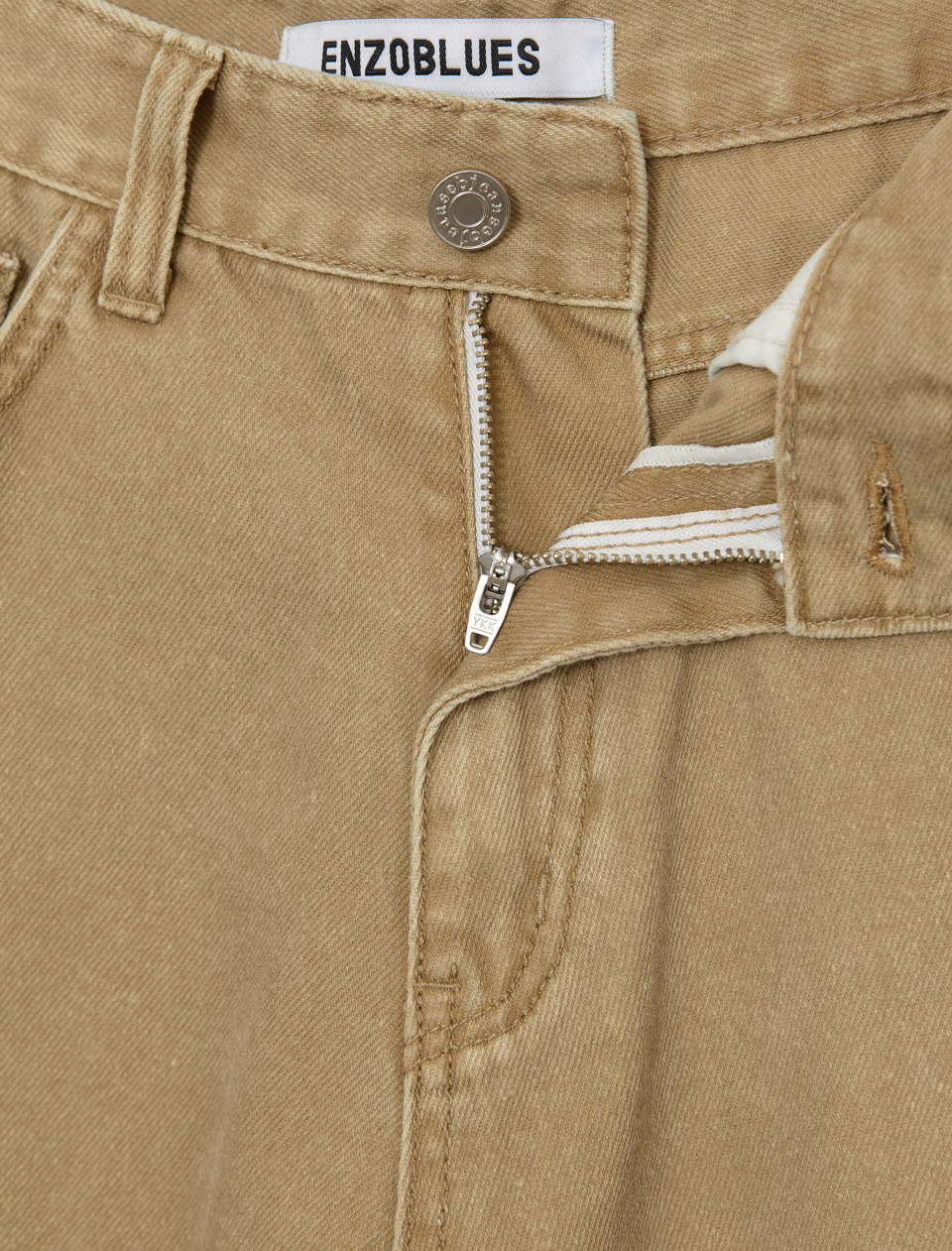 ◇ENZO BLUES◇ Vintage Wide Denim Pants Beige 기본 레이아웃 - Vintage Wide Denim Pants (Beige) - ENZO BLUES
