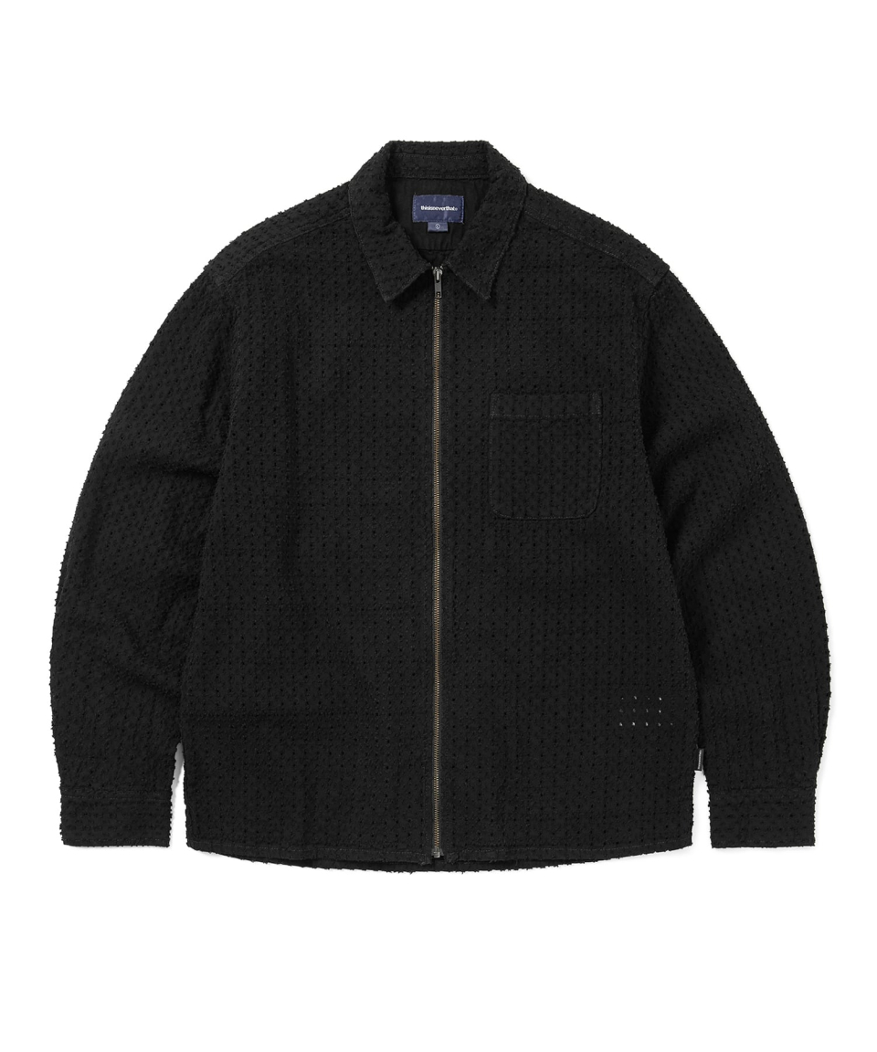 ★thisisneverthat★Damaged Denim Zip S/S Shirt★大人気★ Damaged Denim Zip S/S Shirt – thisisneverthat® JP