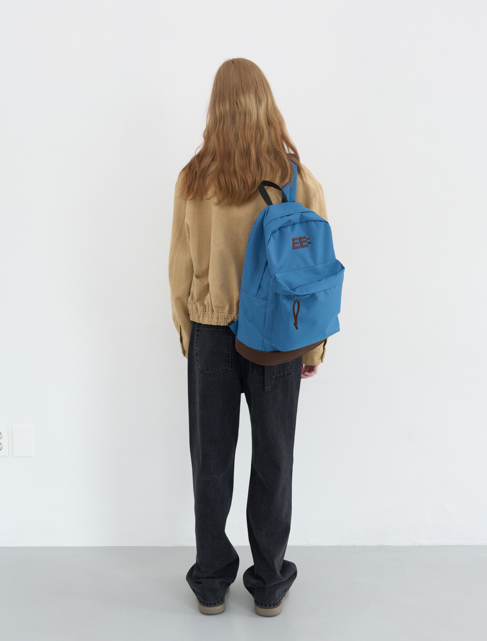 MUSINSA | ENZO BLUES Pixel Logo Classic Backpack (Blue)