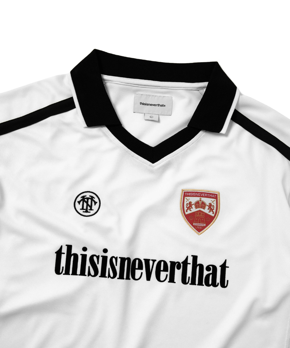 ★thisisneverthat★ Football Jersey White TN251WTOSP01WHT thisisneverthat Football Jersey - TN251WTOSP01-WHT | SNS