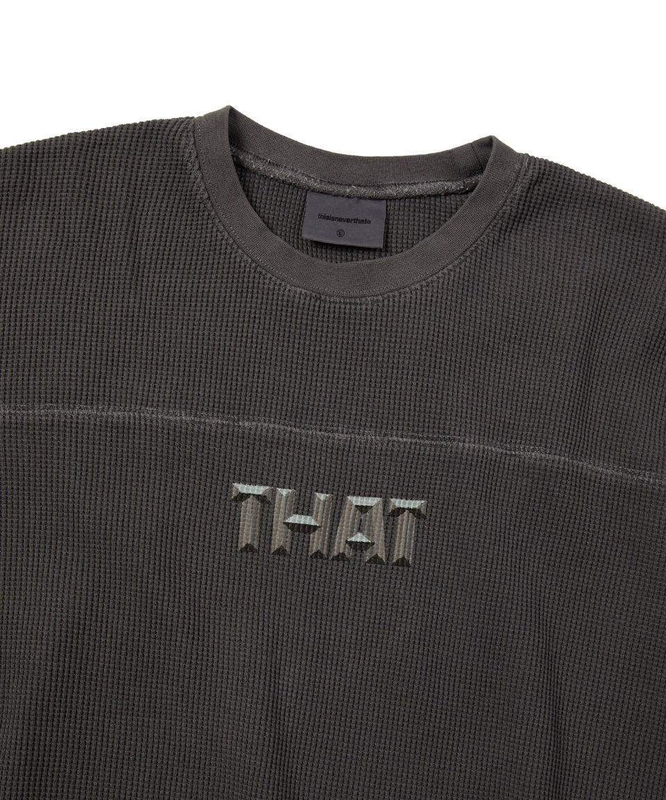 【THISISNEVERTHAT】THAT Waffle L/S Tee Charcoal MUSINSA | thisisneverthat® THAT Waffle L/S Tee Charcoal