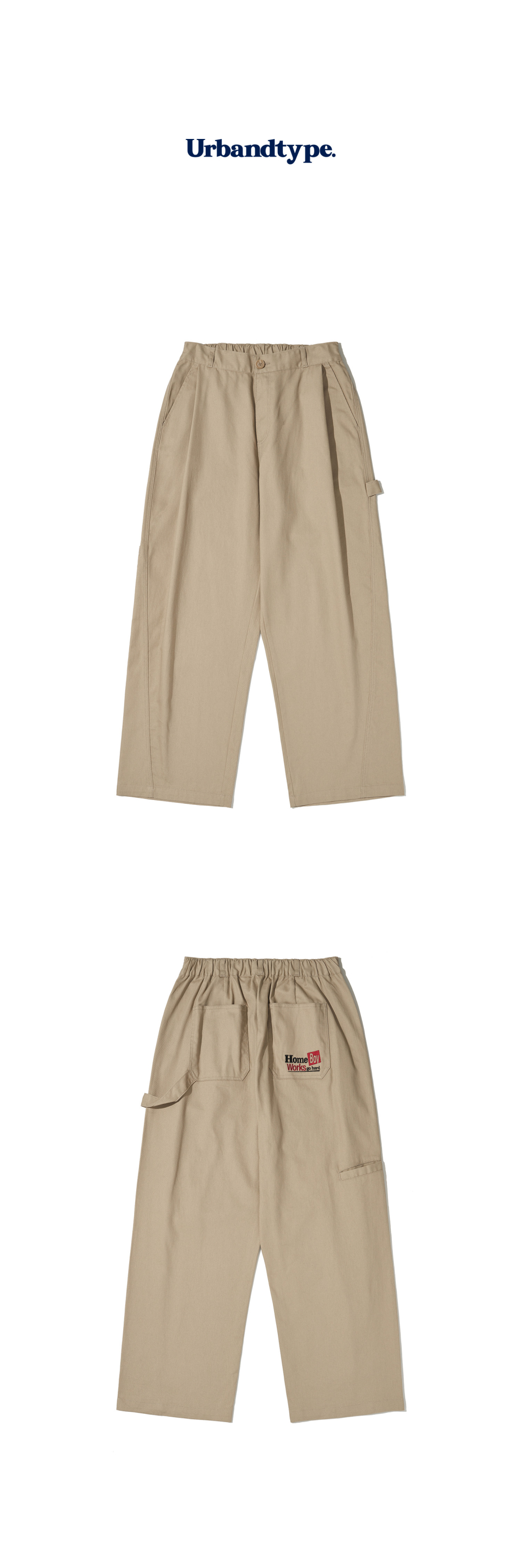★Urbandtype.★ Homeboy Balloon Work Pants Beige UBDFPL002BE MUSINSA | URBANDTYPE Homeboy Balloon Work Pants_Beige