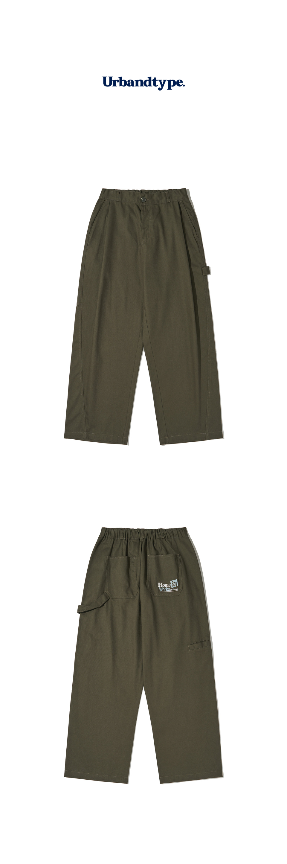 MUSINSA | URBANDTYPE Homeboy Balloon Work Pants_Khaki