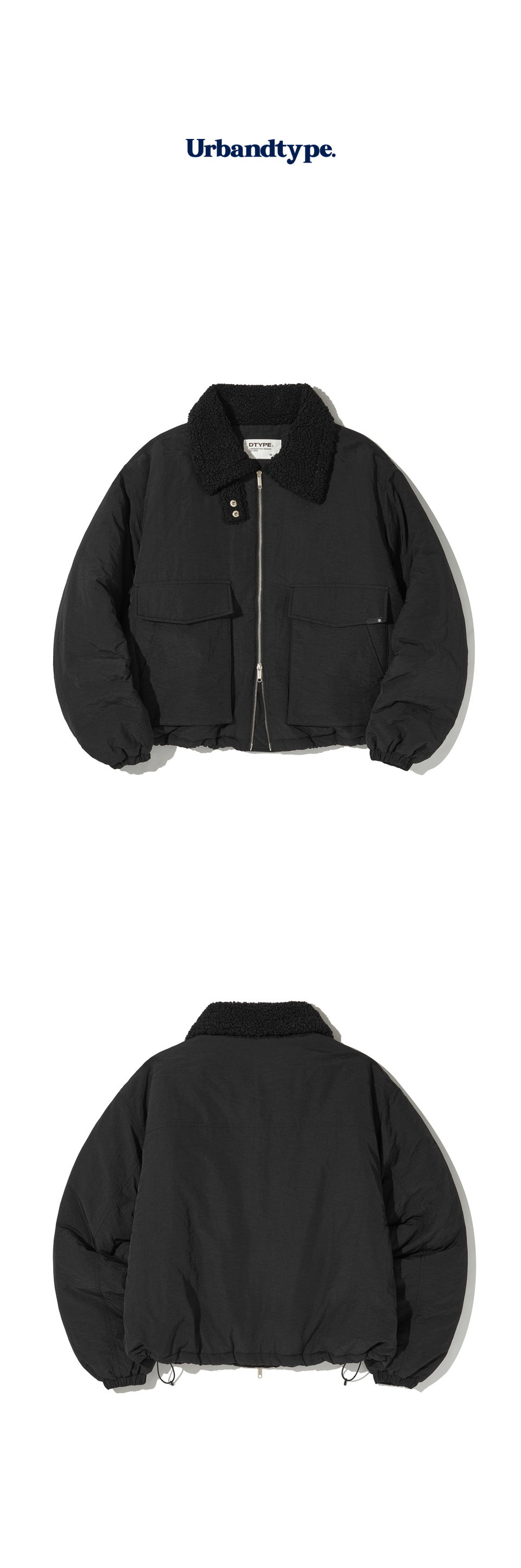 ★ Urbandtype.★ Nylon Mustang Blue Jacket Black UBDWJP001B MUSINSA | URBANDTYPE Nylon Mustang Blue Jacket_Black