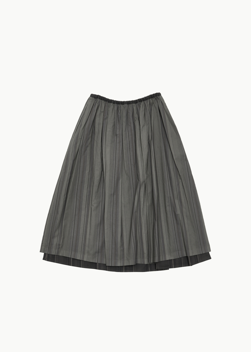 MUSINSA | AMOMENTO STRIPE LAYERED SKIRT