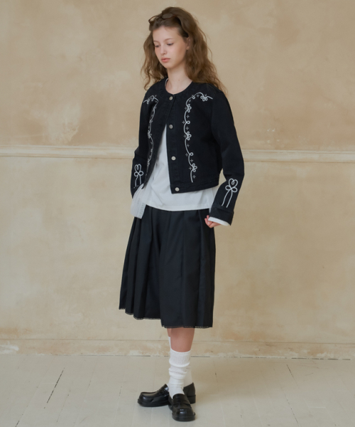 NEEDLEWORK WESTERN DENIM куртка BLACK