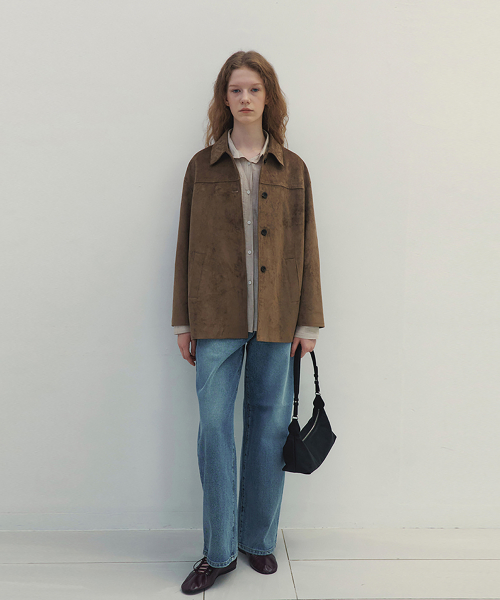 Modern Suede Half куртка (Brown)