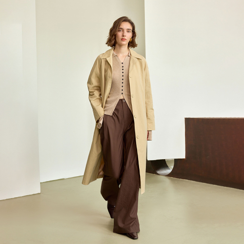 YY_Single-breasted trench coat