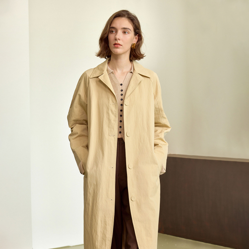 YY_Single-breasted trench coat