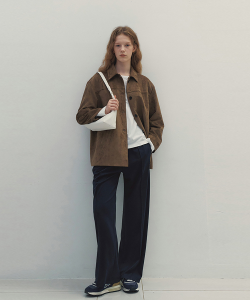 Wide трикотаж Track Pants (Navy)
