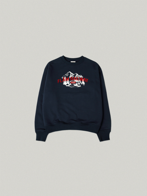 RAILWAY OVER FIT SWEAT рубашка [NAVY]