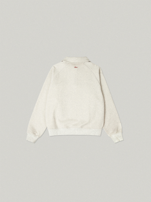DUR COLLAR на молнии SWEAT SHIRT [OATMEAL]