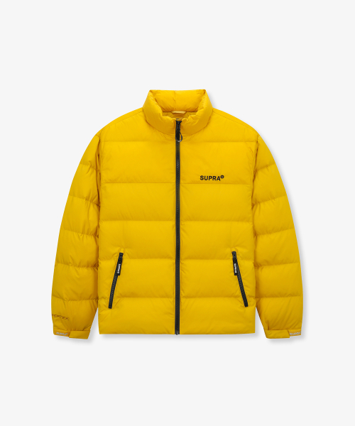 Короткий пуховик с высоким горлом (YELLOW)