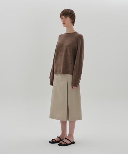 Свитер из пряжи неп_Brown