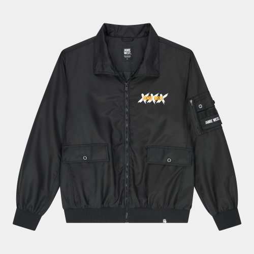 Ветровка JWGC с воротником-стойкой (Black)