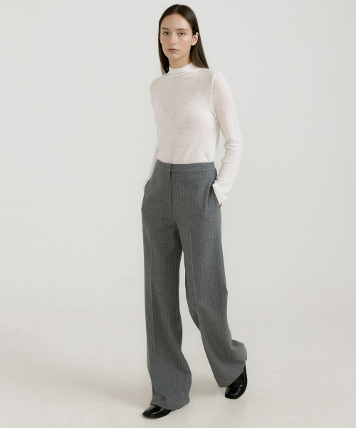 шерстяной STRIPE TROUSER_2COLOR