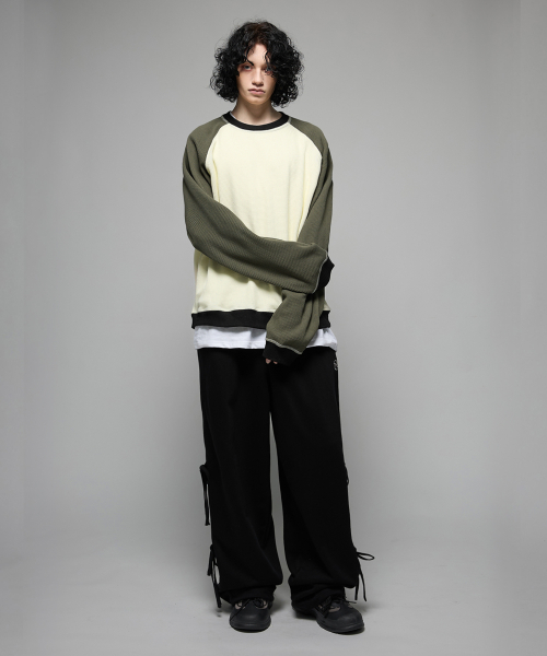 VTG Waffle color effects khaki