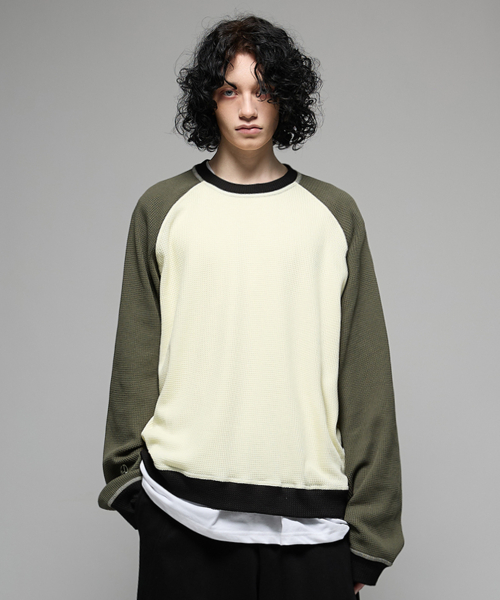 VTG Waffle color effects khaki