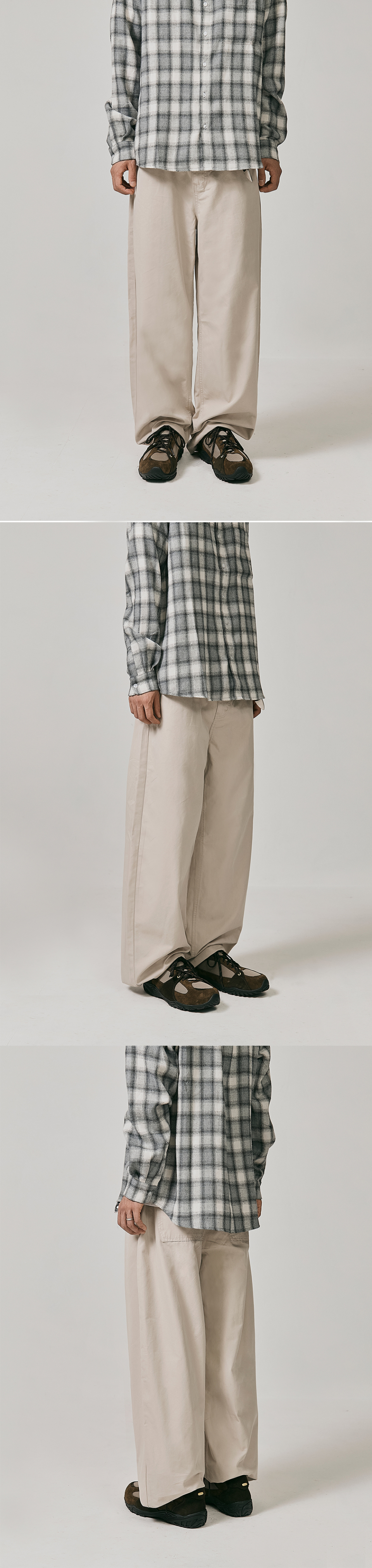 スニーカー NEGATIVETHREE Asymmetry Sneakers_Khaki Brown NEGATIVE THREE | Asymmetry Sneakers 