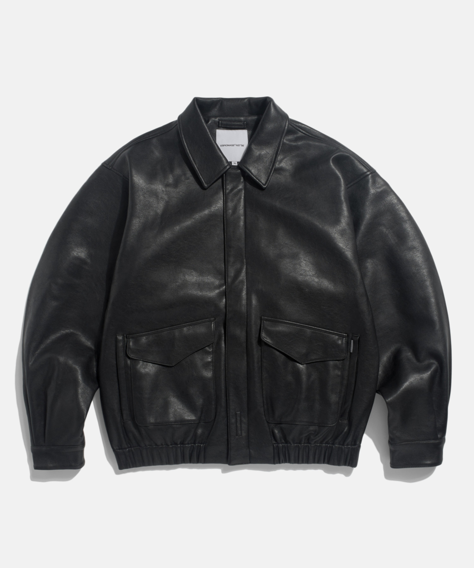 ブルゾン MUSINSA STANDARD Minimal flight jacket black MMBUJ101-BK MUSINSA | MUSINSA STANDARD Minimal Flight Jacket [Gunmetal]