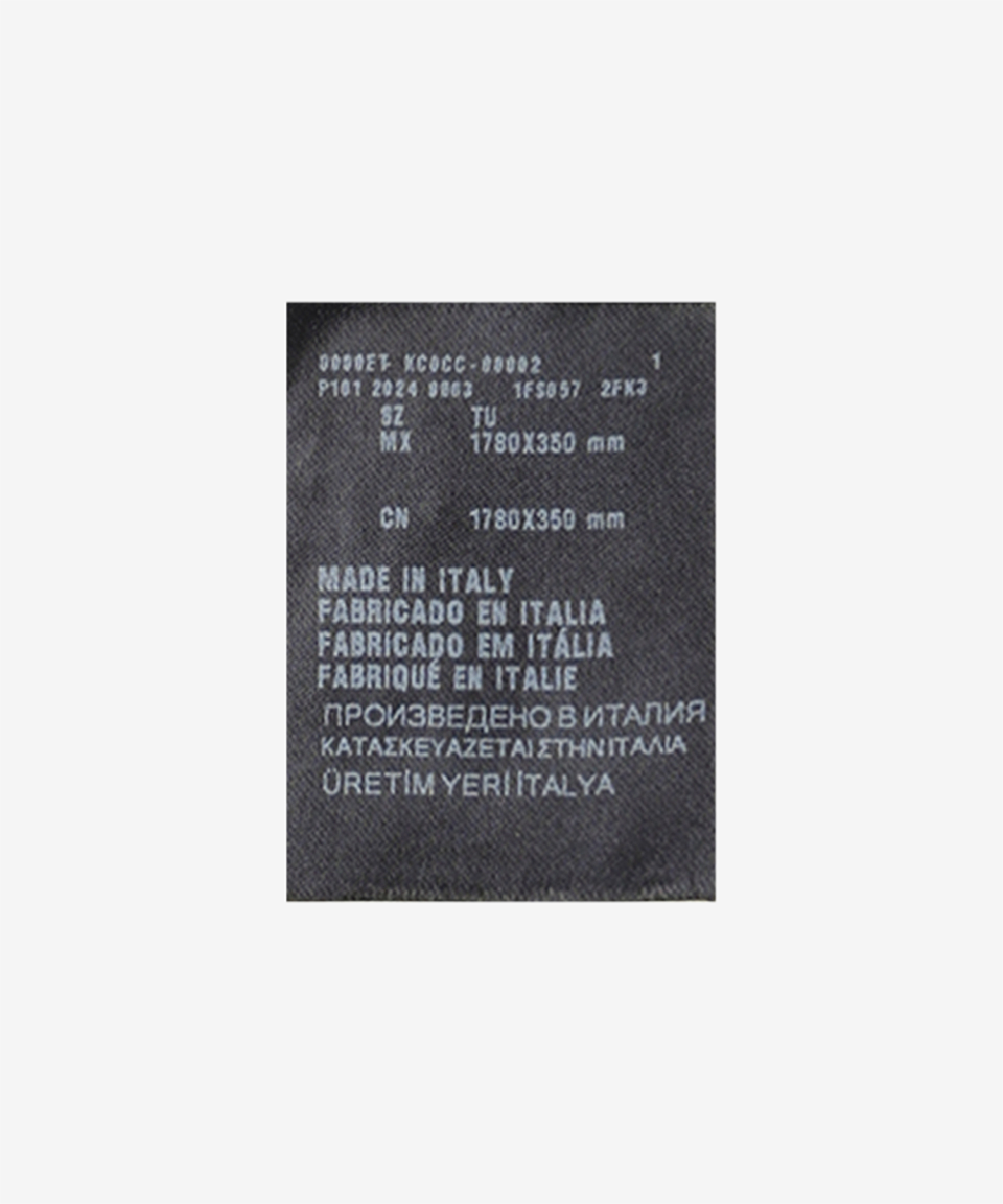 MUSINSA | PRADA Lettering Logo Monogram Wool Scarf - Ivory