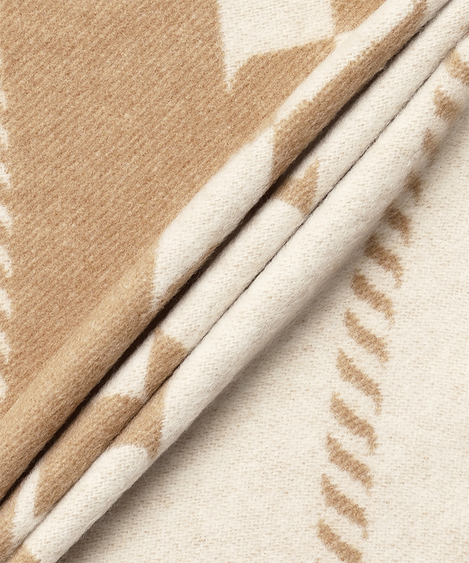 ★PRADA★ Lettering Logo Monogram Wool Scarf Ivory Camel 1FS MUSINSA | PRADA Lettering Logo Monogram Wool Scarf - Ivory