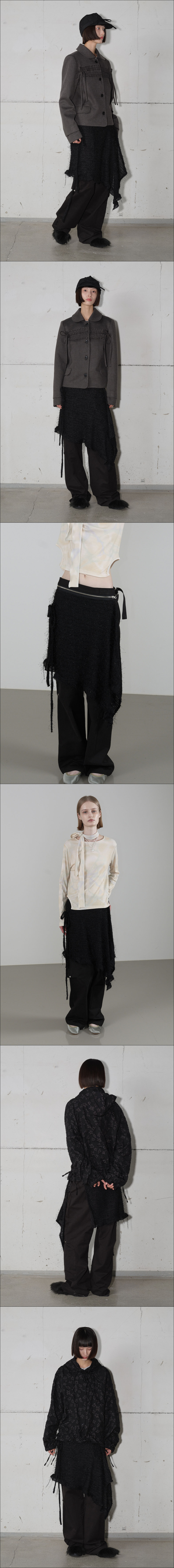 パンツ TYPESERVICE Two Way Layered Pants MUSINSA公式 | TYPESERVICE Two Way Layered Pants [Black]