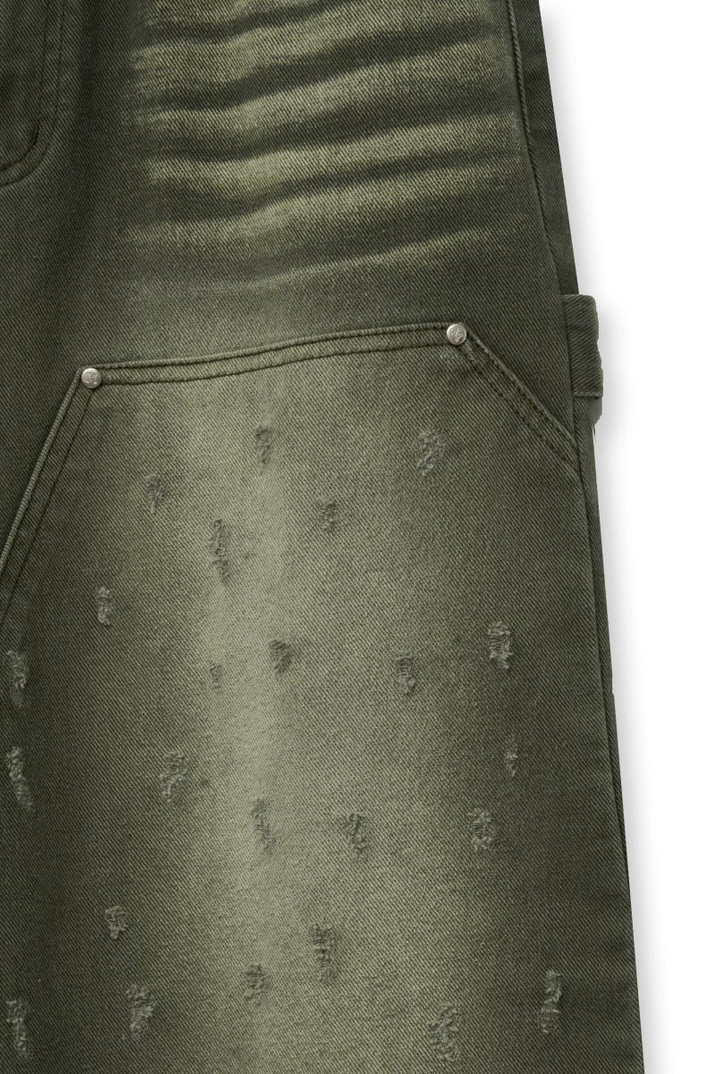●MIDNIGHT MOVE● shot damage pants khaki 24fw77 MUSINSA | MIDNIGHT MOVE shot damage pants [khaki]