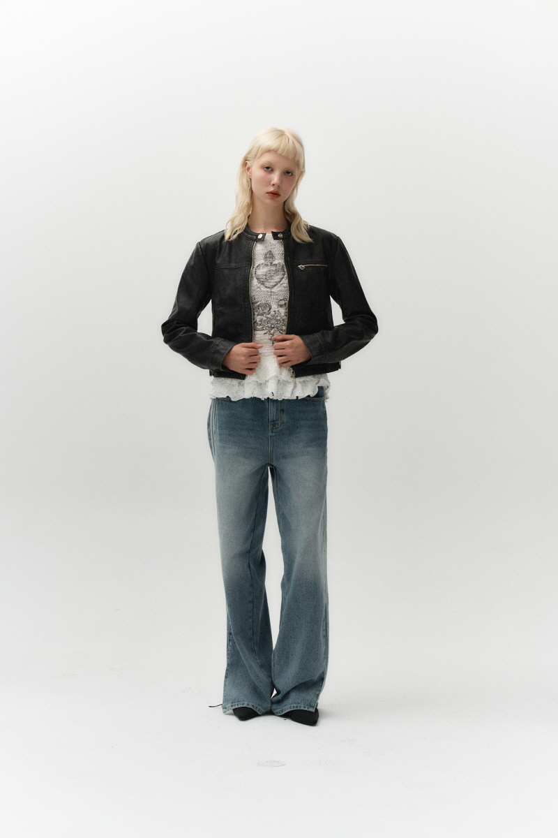 【MIDNIGHT MOVE】 ws leather jacket /追跡付 MUSINSA公式 | MIDNIGHT MOVE ws leather jacket [black]