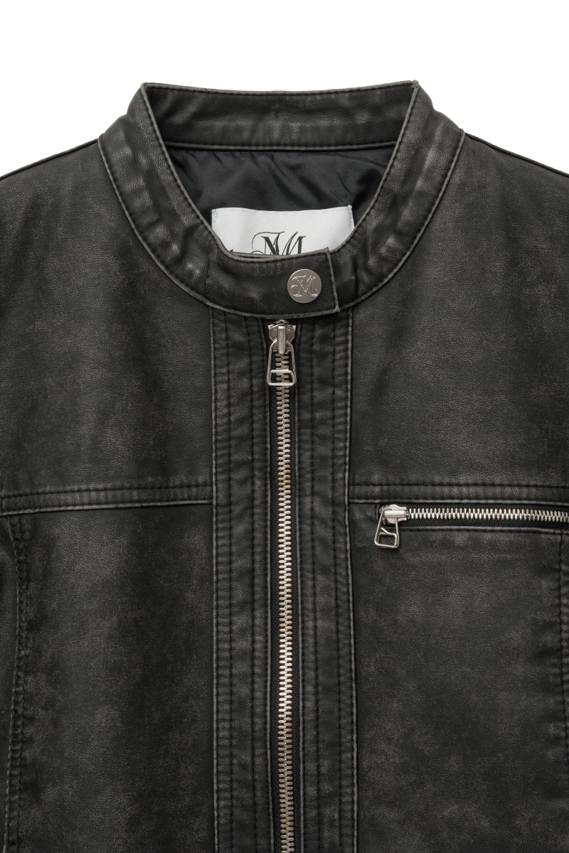 【MIDNIGHT MOVE】 ws leather jacket /追跡付 MUSINSA公式 | MIDNIGHT MOVE ws leather jacket [black]